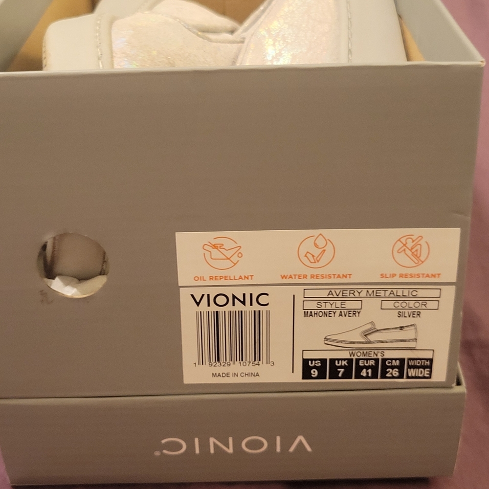 Vionic Avery Silver Metallic Shoes - image 2